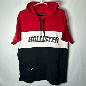 men’s Hollister hoodie short sleeve M